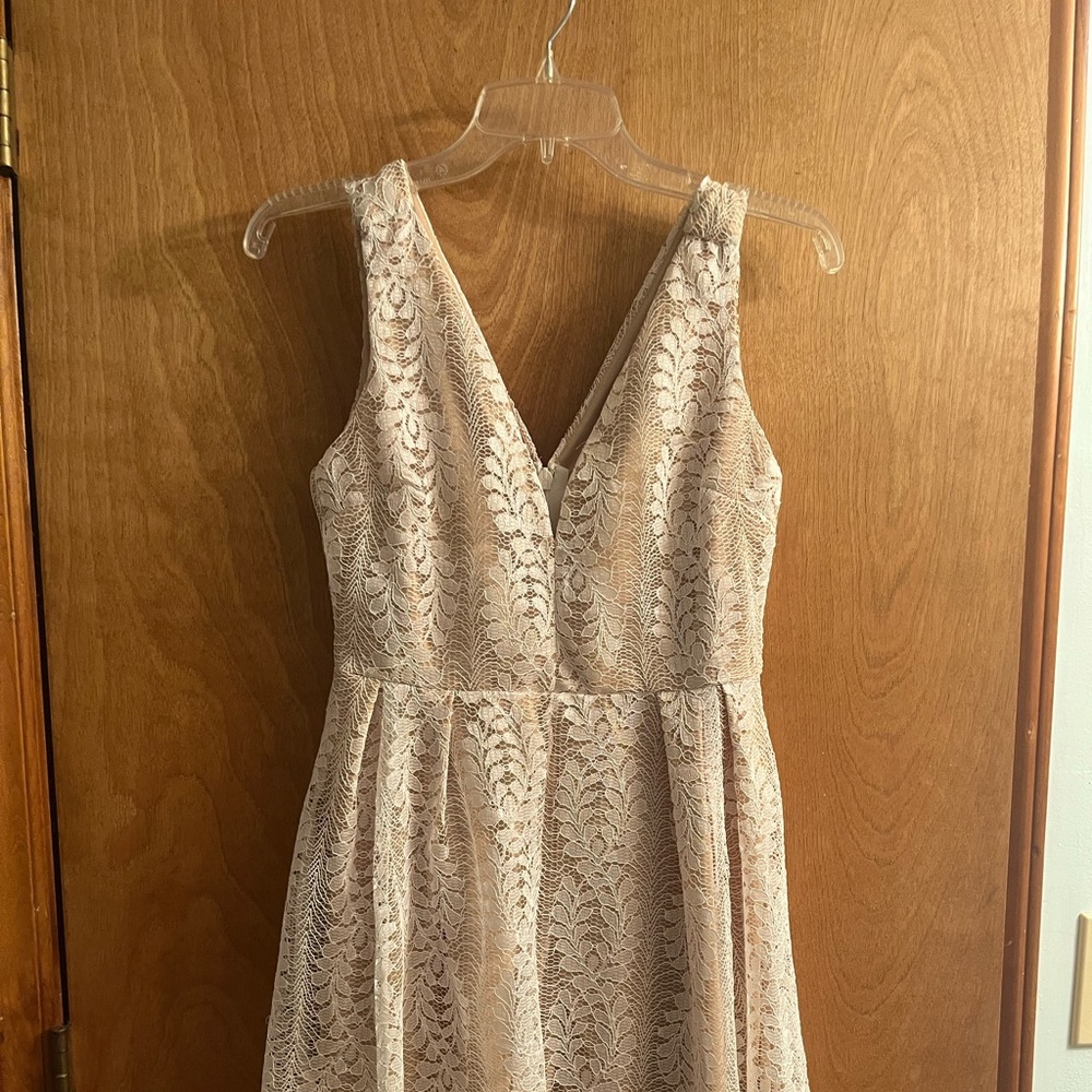Lulus white lace dress